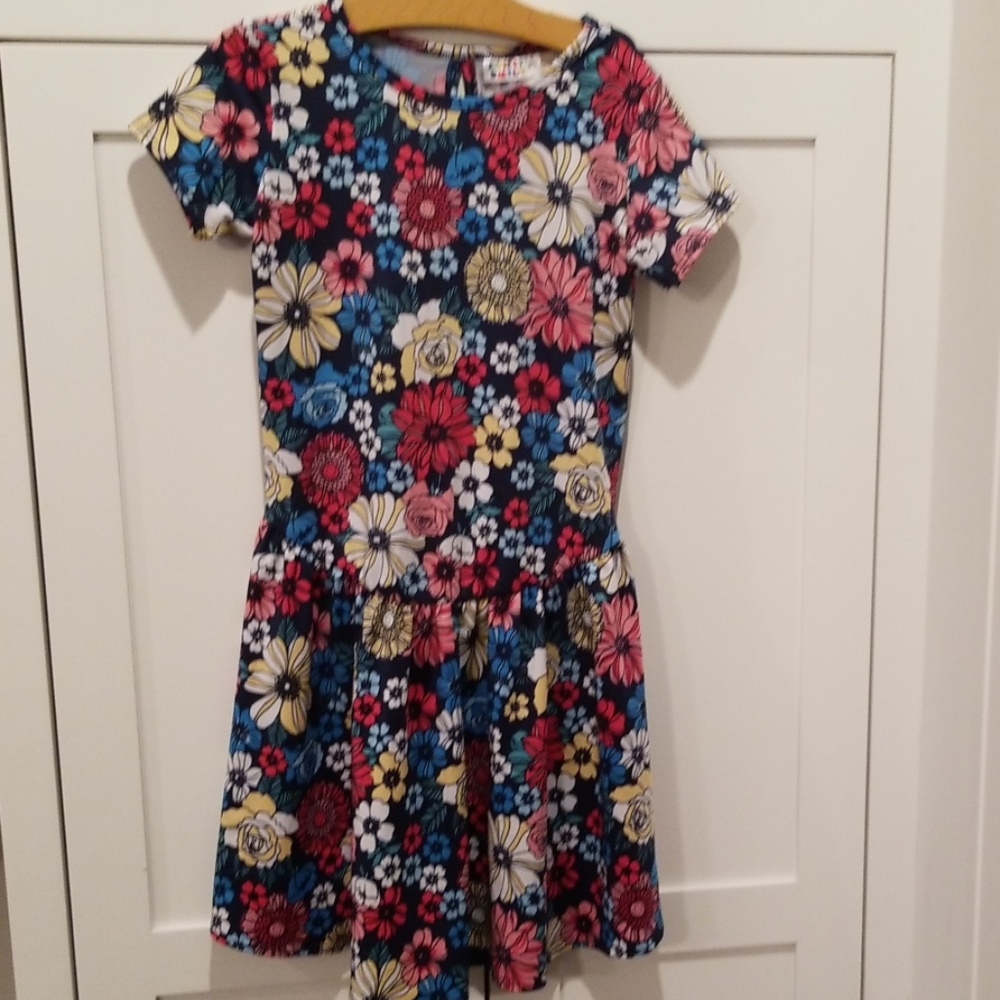 Girls Floral LuluRoe Dot Dot Smile Dress Size 8/10